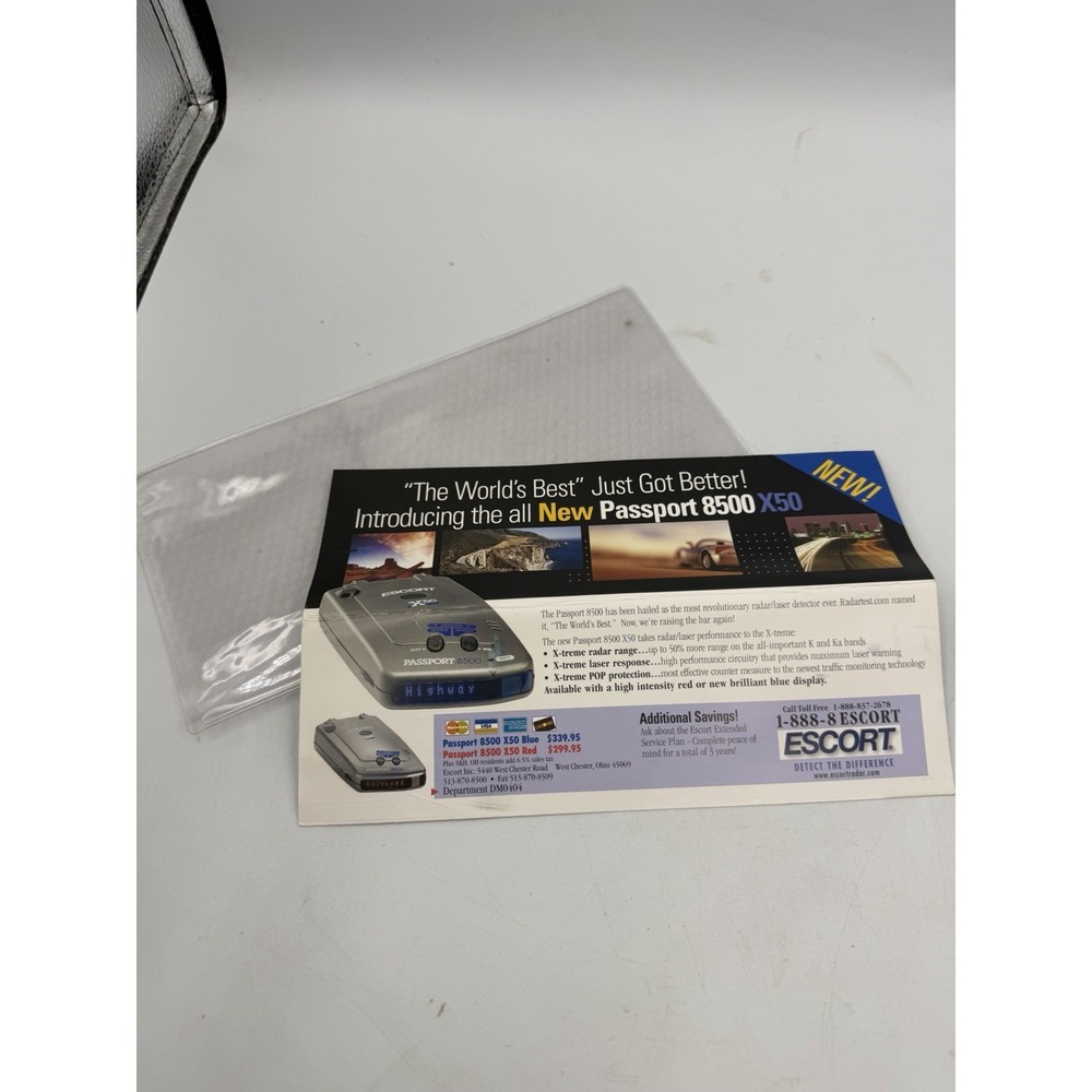 2004 Escort Passport 8500 X50 Radar Detector Vintage Original Print Ad